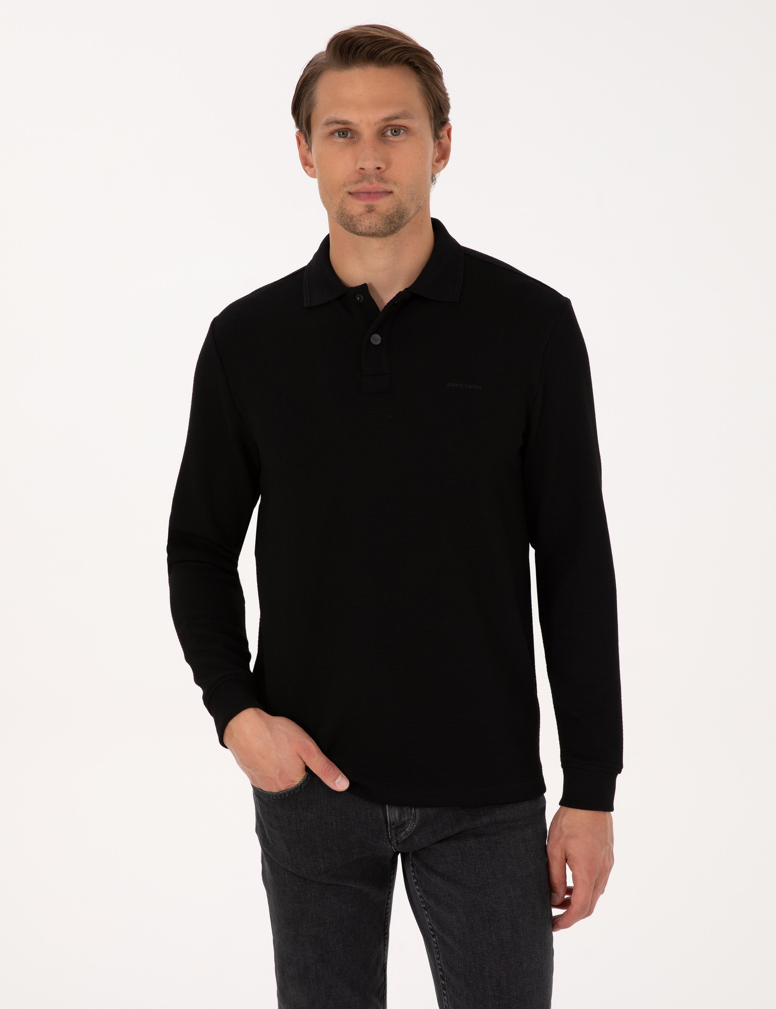 Siyah Regular Fit Sweatshirt