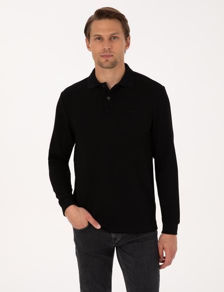 Siyah Regular Fit Sweatshirt - 50311657005