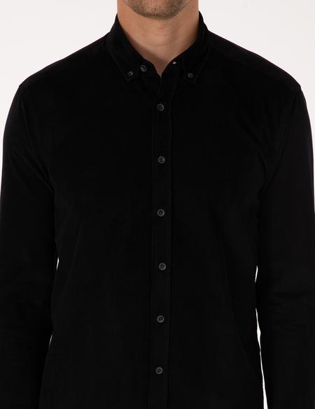 Siyah Regular Fit Uzun Kollu Gömlek - 50310139088