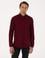 Bordo Regular Fit Uzun Kollu Gömlek
