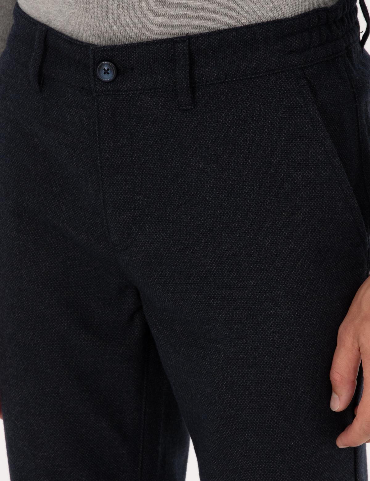 Lacivert Regular Fit Beli Lastikli Kanvas Pantolon - 50317282048