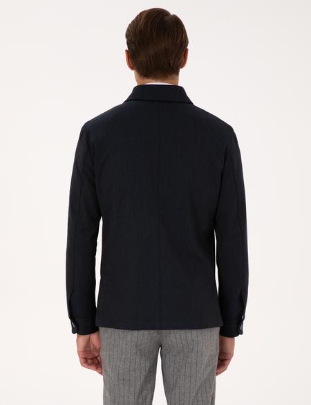 Lacivert Regular Fit Gömlek Ceket - 50311561041