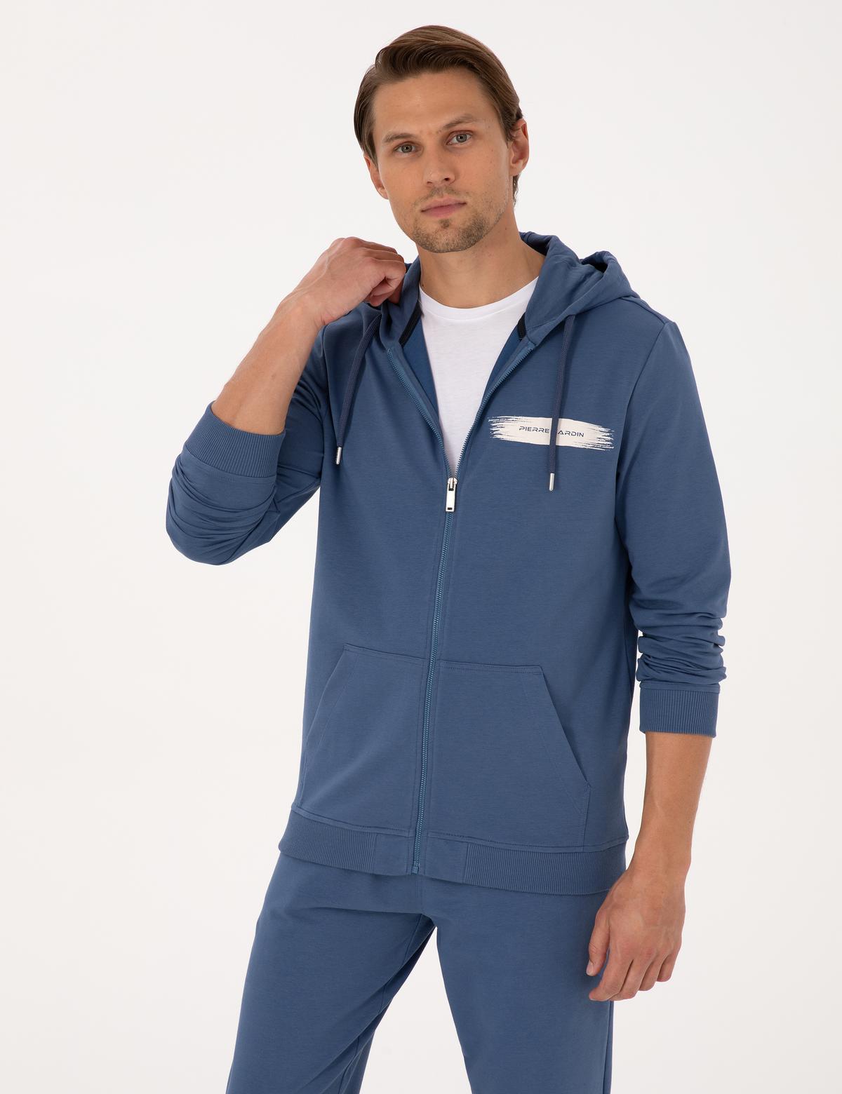 İndigo Regular Fit Örme Hırka