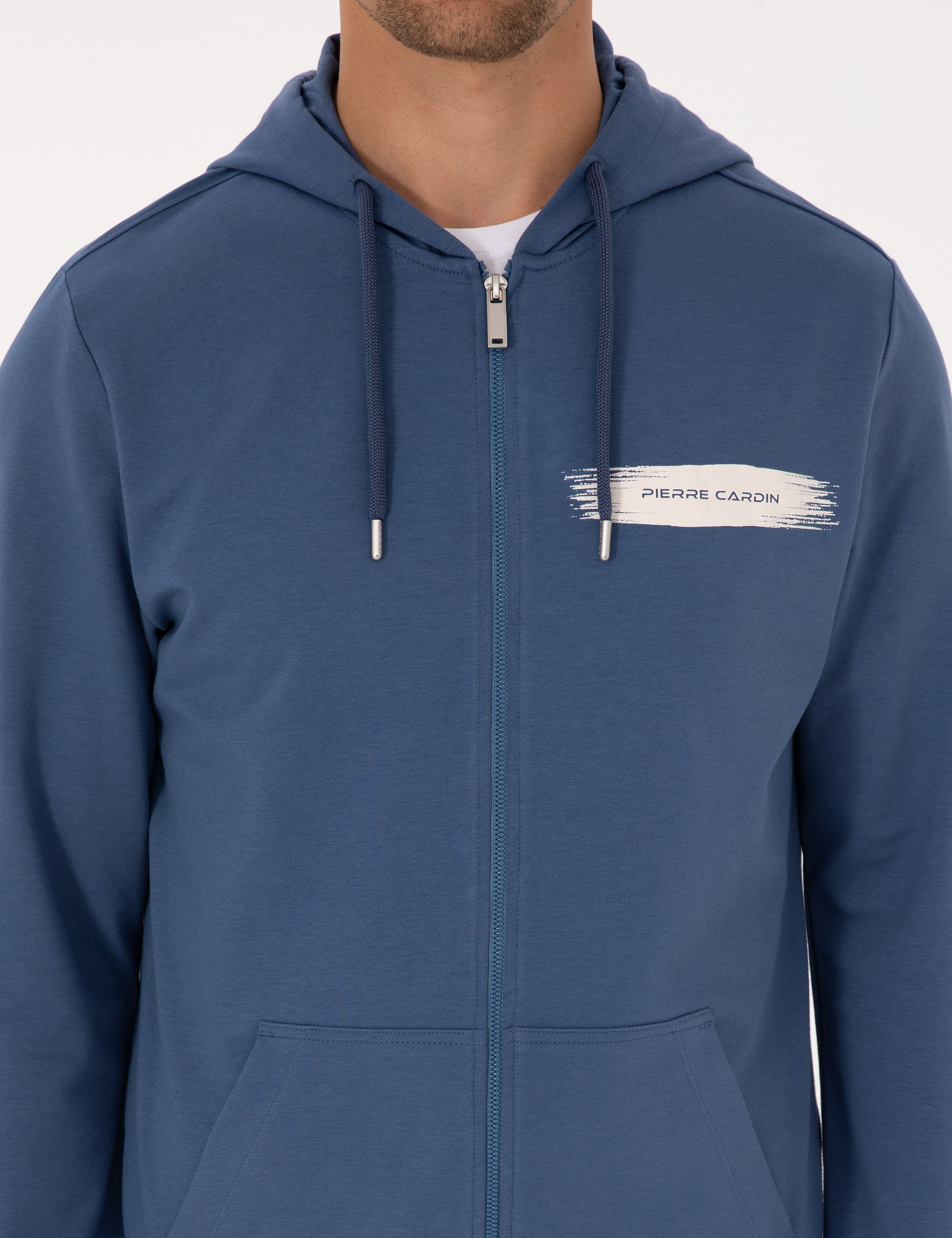 İndigo Regular Fit Örme Hırka - Image 6