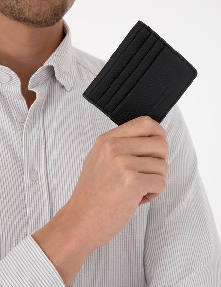 Erkek Siyah %100 Deri Cüzdan - 50321924004