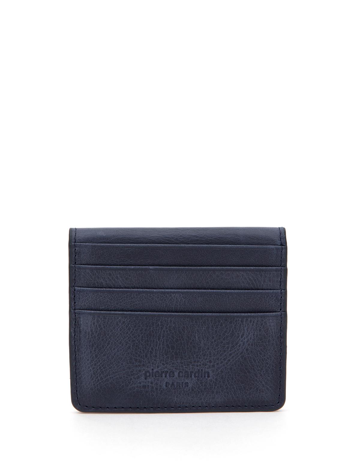 Erkek Lacivert %100 Deri Cüzdan - 50321924003