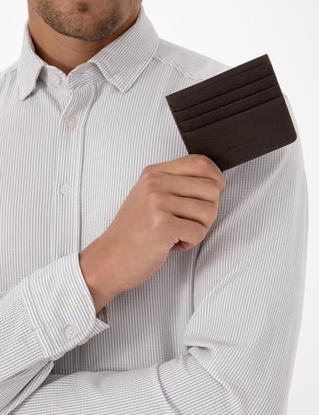 Erkek Kahverengi %100 Deri Cüzdan - 50321924002