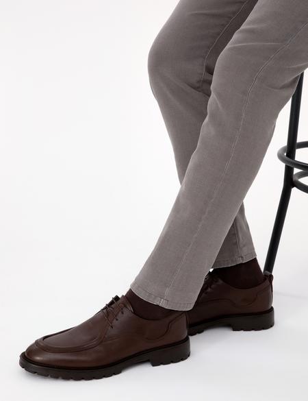 Kahverengi %100 Deri Casual Ayakkabı - 50319294004