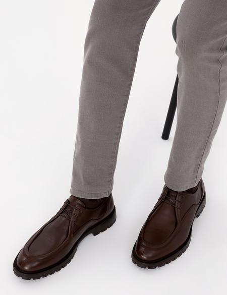 Kahverengi %100 Deri Casual Ayakkabı - 50319294004