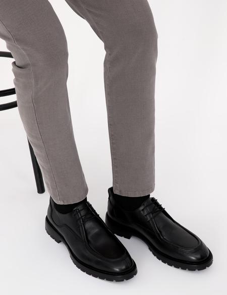 Siyah %100 Deri Casual Ayakkabı - 50319294012