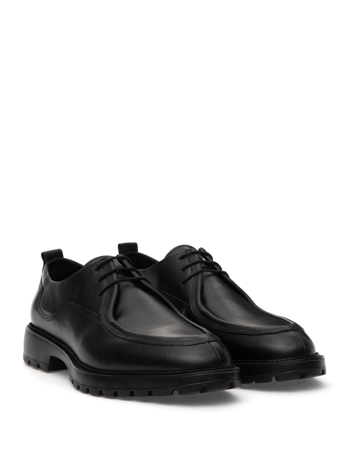 Siyah %100 Deri Casual Ayakkabı