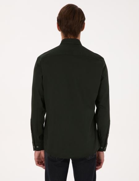 Haki Regular Fit Uzun Kollu Gömlek - 50316736024