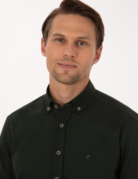 Haki Regular Fit Uzun Kollu Gömlek - 50316736024