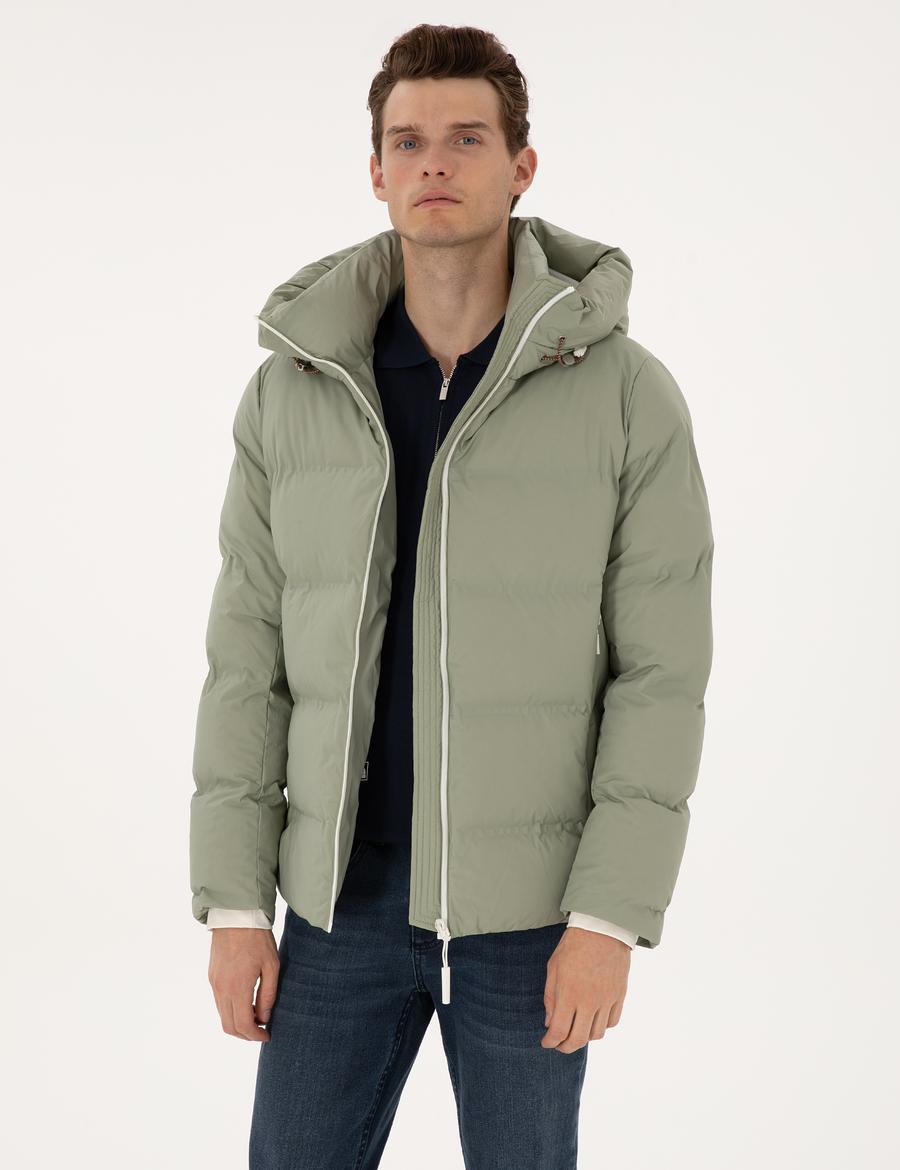 Çağla Kapüşonlu Şişme Mont