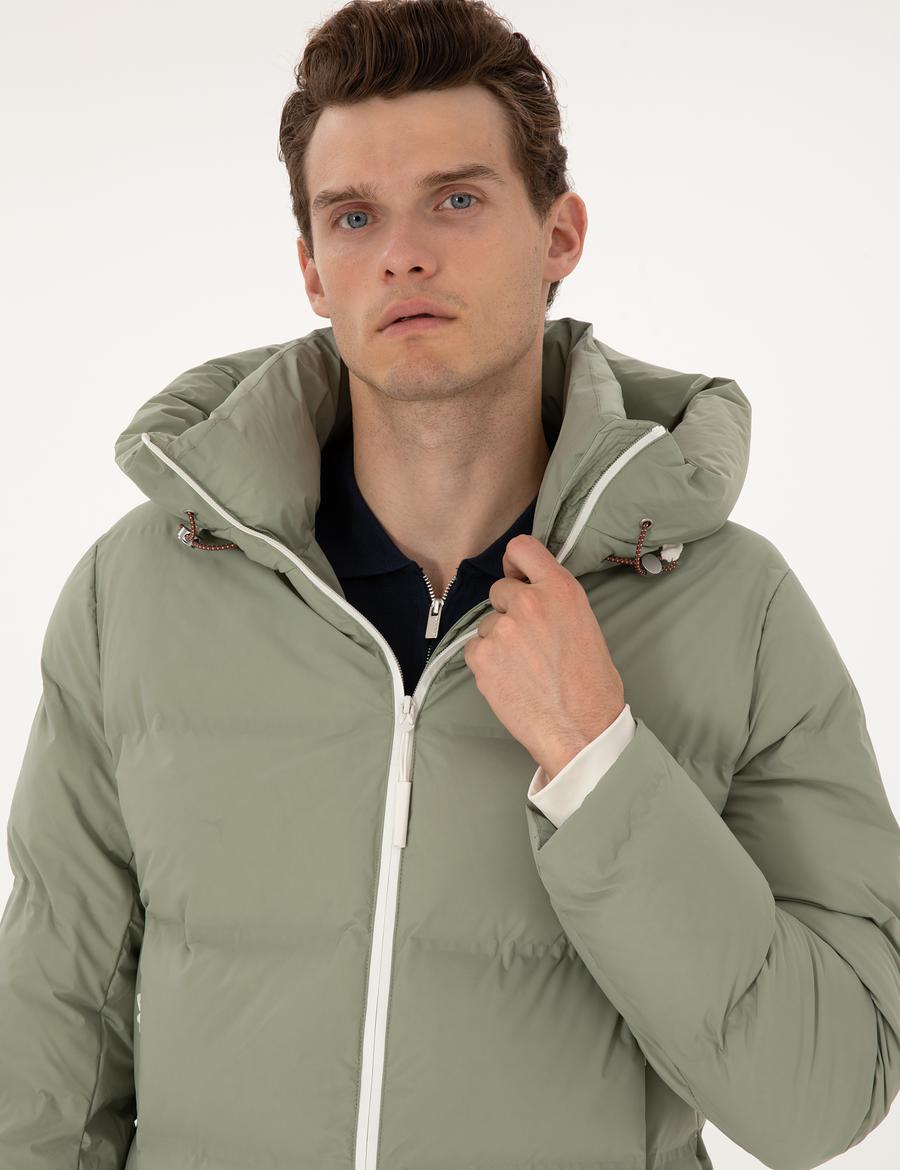 Çağla Kapüşonlu Şişme Mont