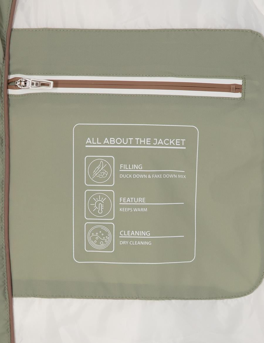 Çağla Kapüşonlu Şişme Mont