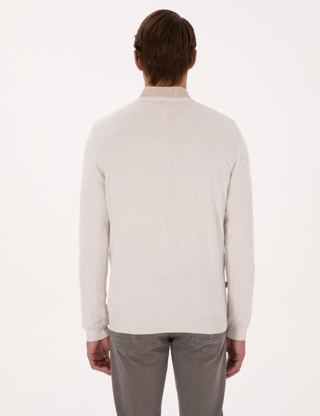 Taş Slim Fit V Yaka Basic Triko Kazak - 50314190051