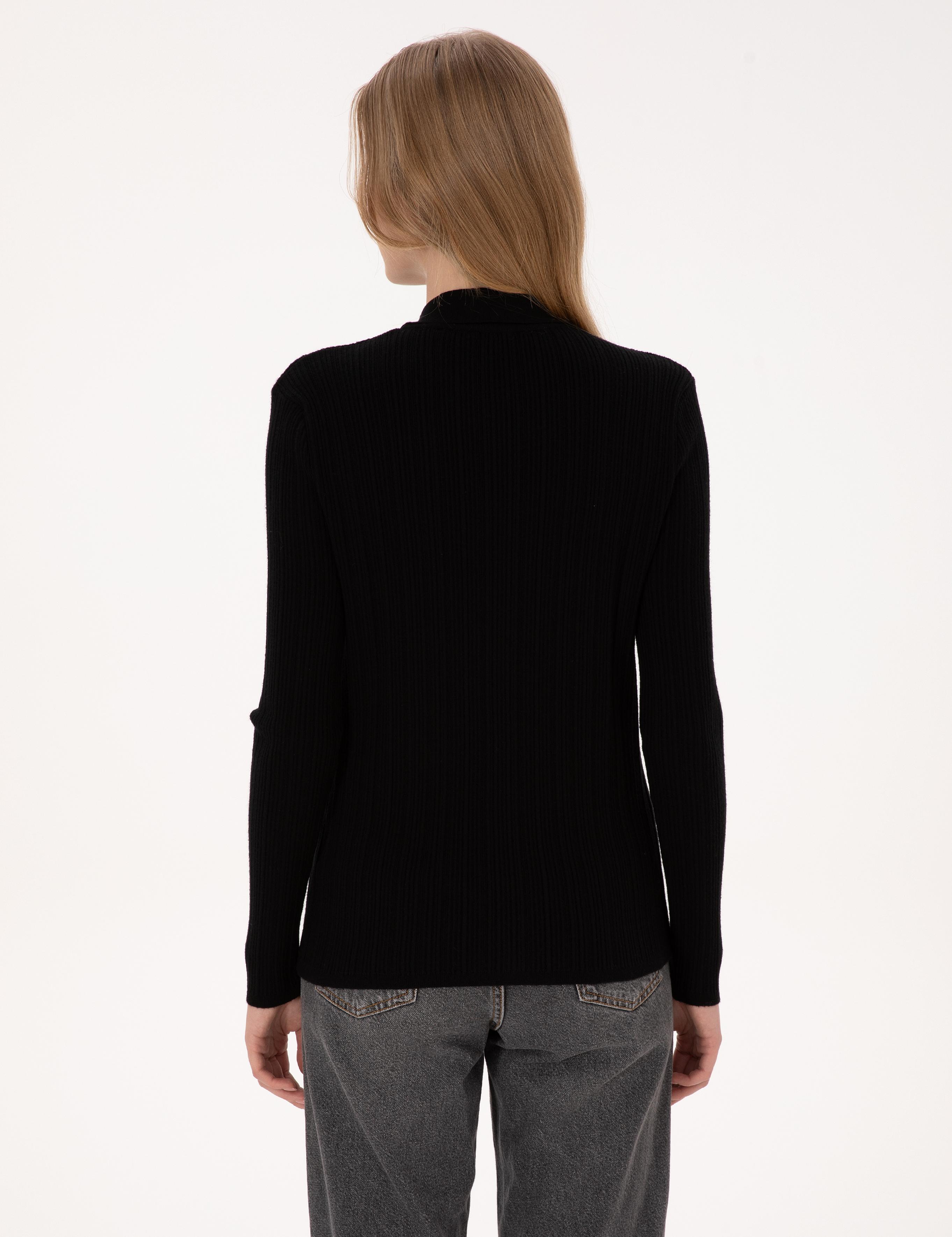 Siyah Slim Fit Triko Hırka