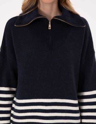 Lacivert Comfort Fit Kazak