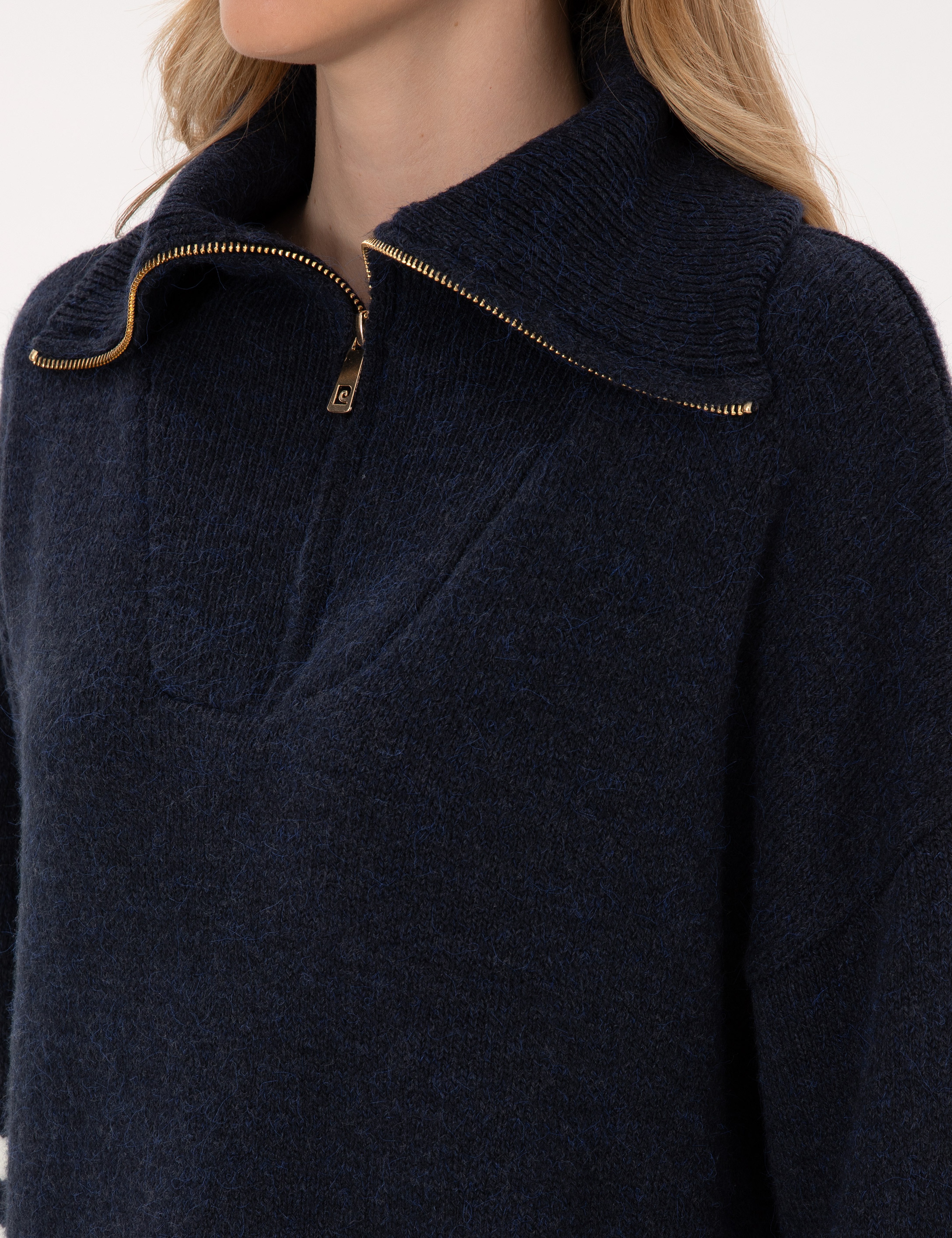 Lacivert Comfort Fit Kazak - Image 7