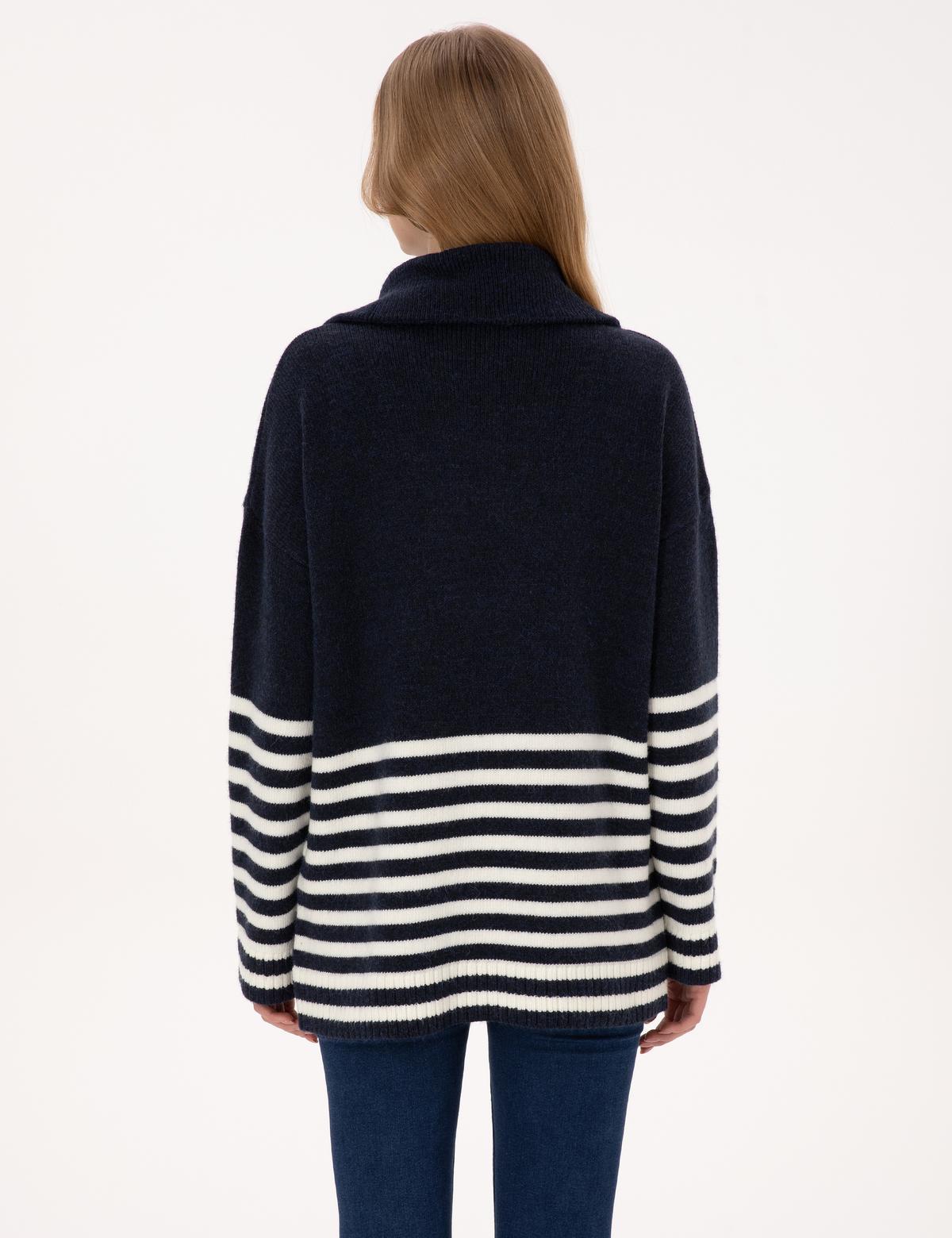 Lacivert Comfort Fit Kazak - 50317227003