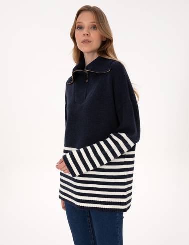 Lacivert Comfort Fit Kazak