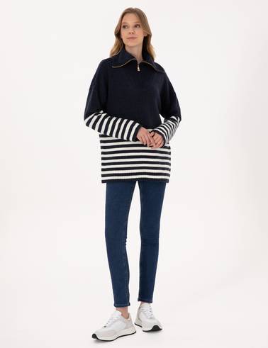 Lacivert Comfort Fit Kazak