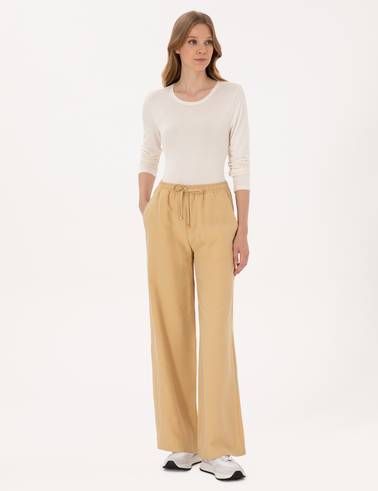 Kum Loose Fit Kanvas Pantolon