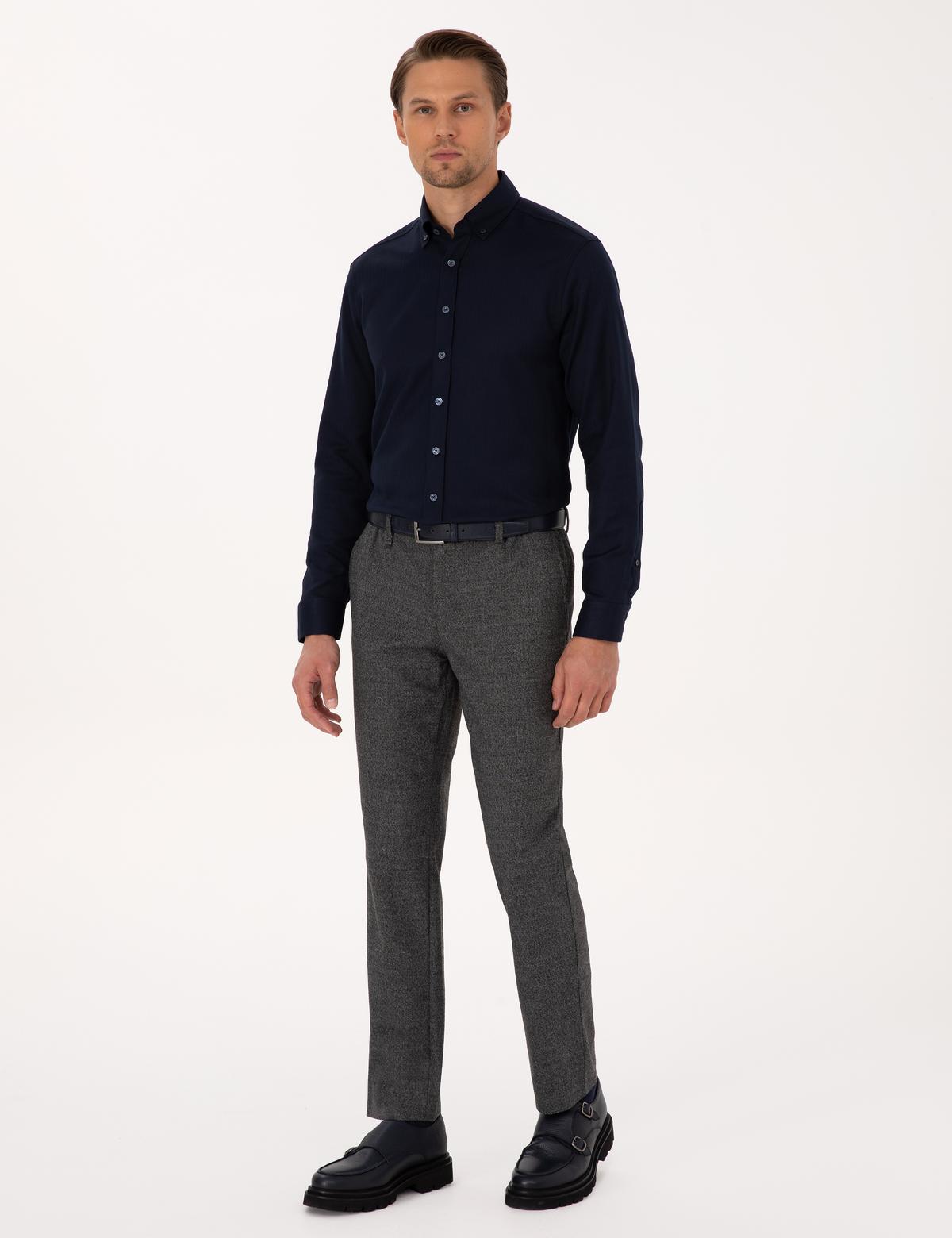 Füme Ex. Slim Fit Kumaş Pantolon