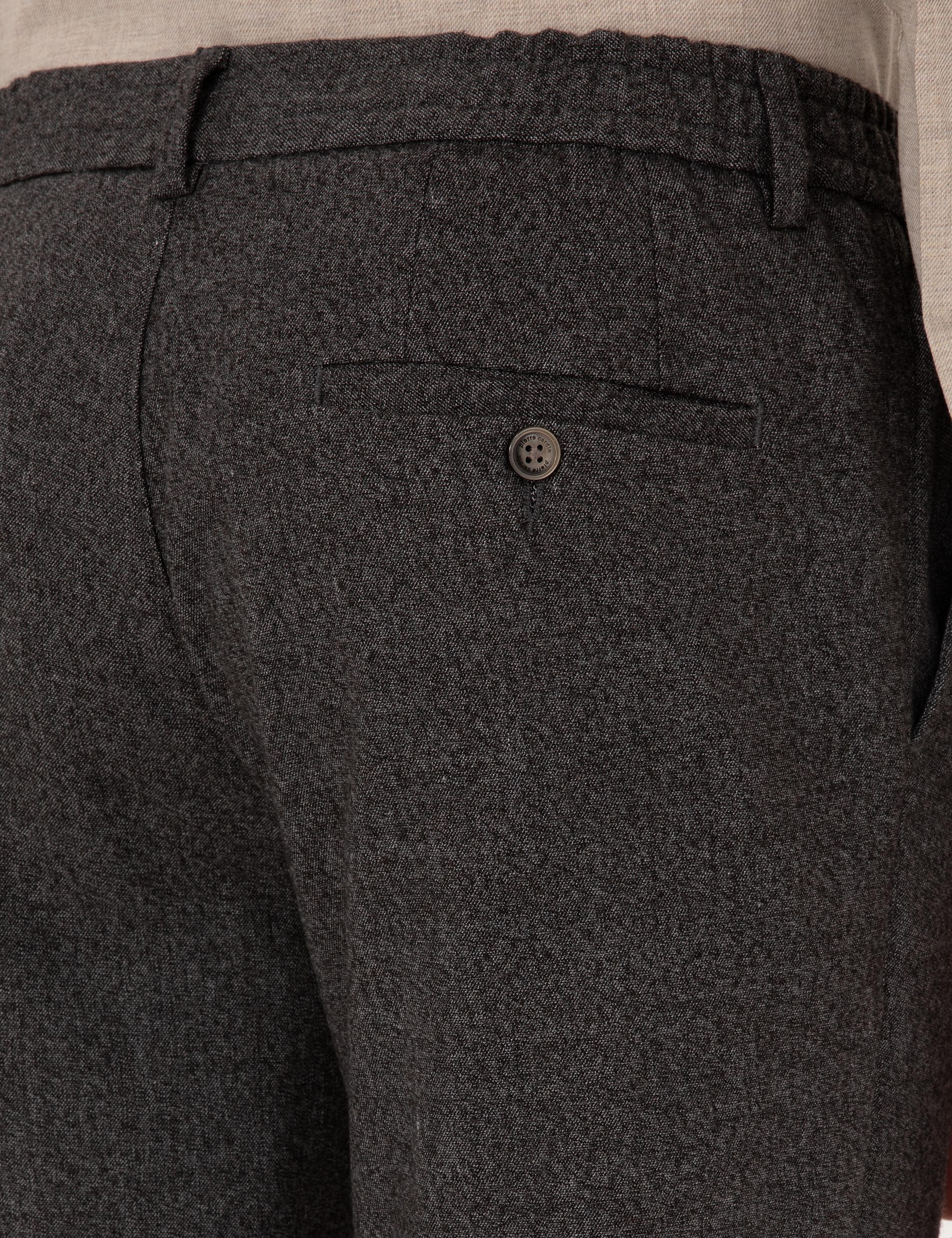 Kahverengi Ex. Slim Fit Kumaş Pantolon