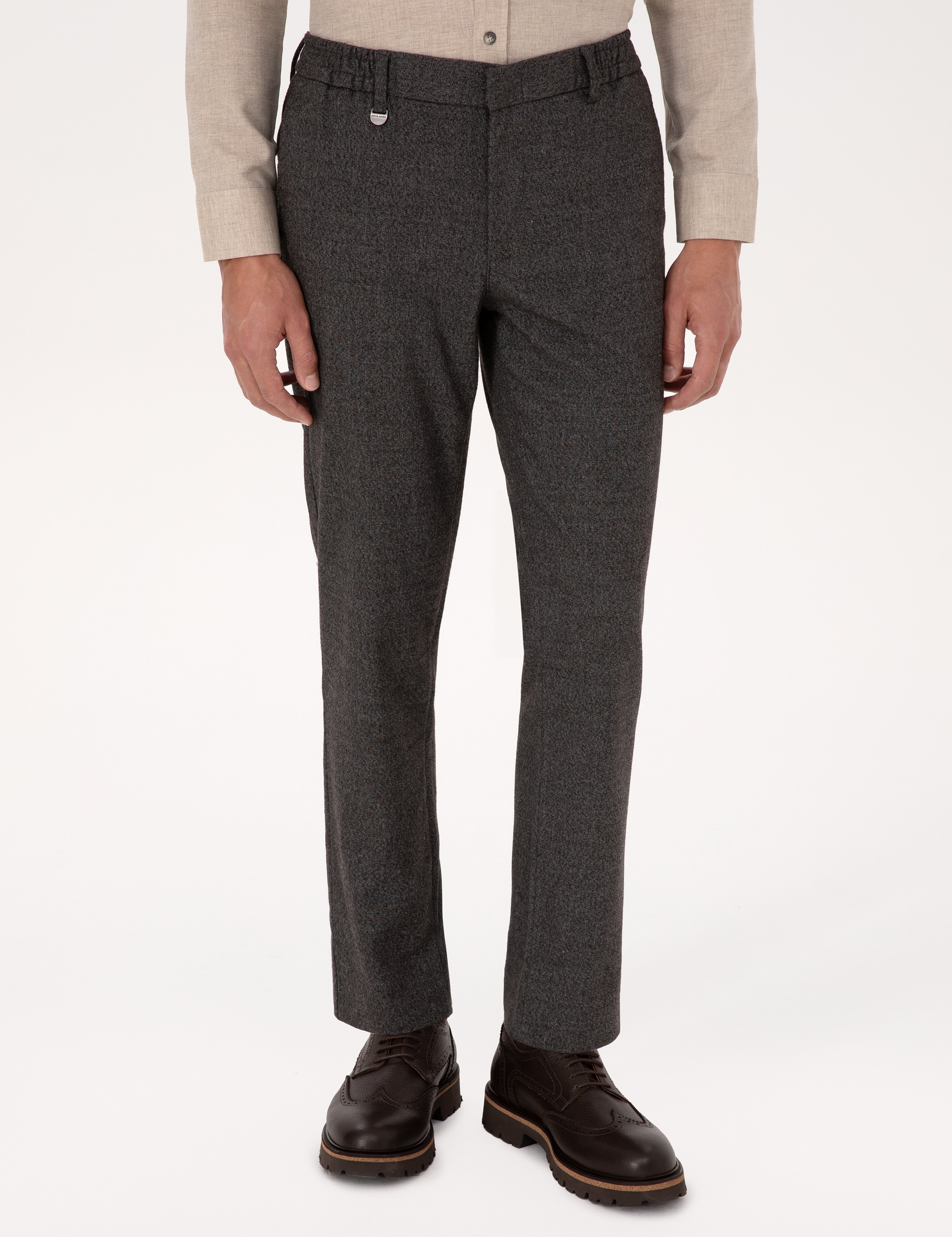 Kahverengi Ex. Slim Fit Kumaş Pantolon - Image 2
