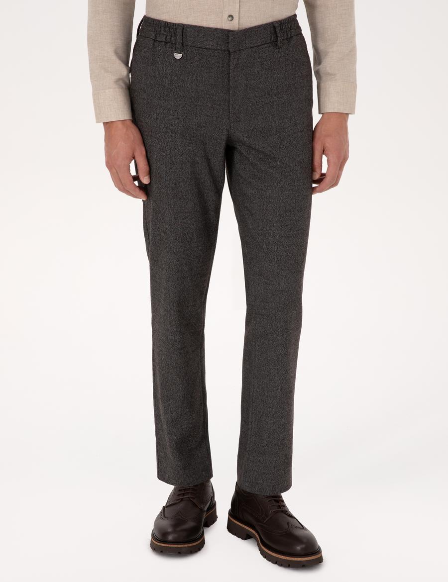 Kahverengi Ex. Slim Fit Kumaş Pantolon
