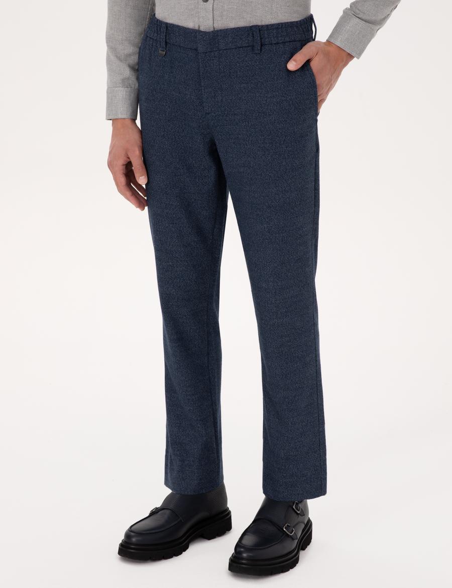 Lacivert Ekstra Slim Fit Kumaş Pantolon