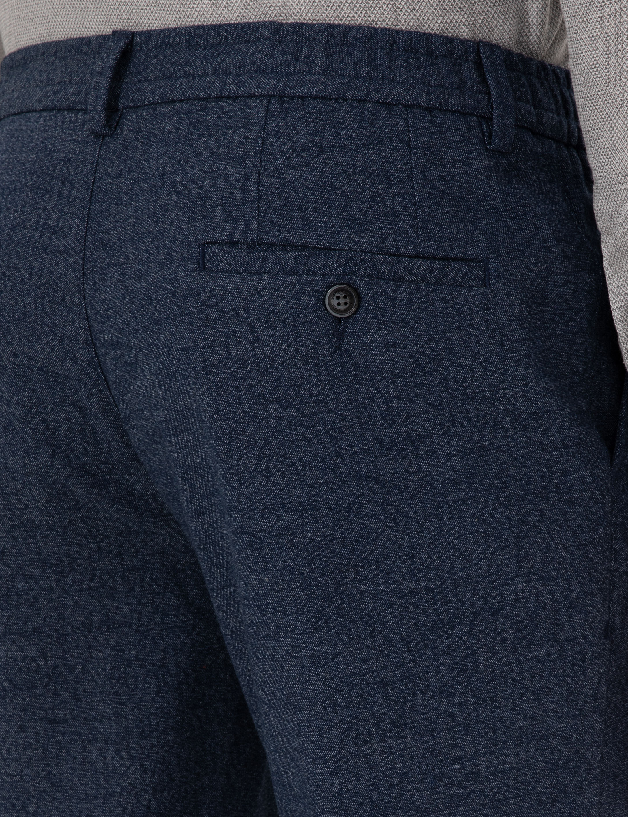 Pierre Cardin Lacivert Ekstra Slim Fit Kumaş Pantolon görsel 6