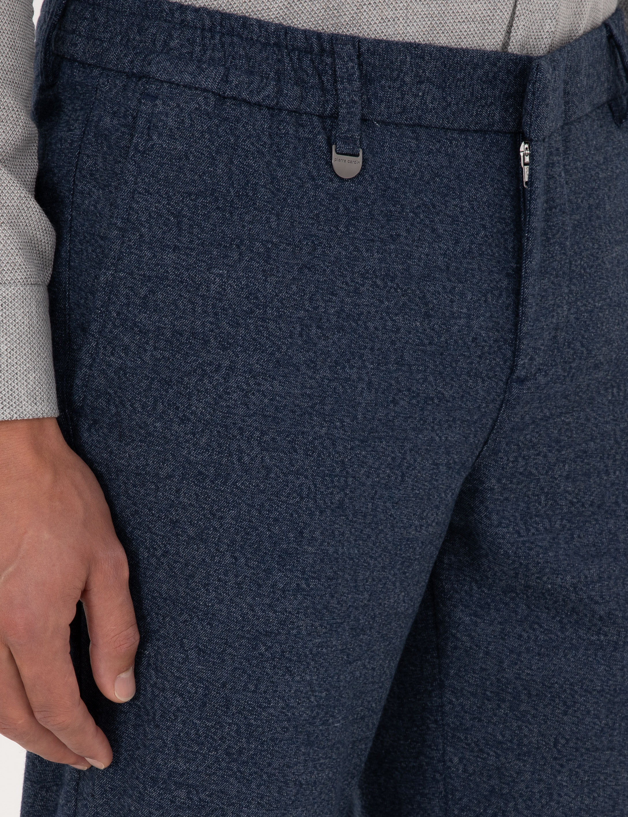 Pierre Cardin Lacivert Ekstra Slim Fit Kumaş Pantolon görsel 5