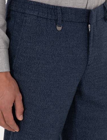 Lacivert Ekstra Slim Fit Kumaş Pantolon