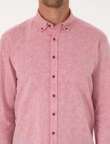 Nar Çiçeği Regular Fit Uzun Kollu Gömlek - 50303245197