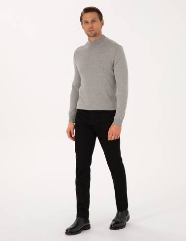 Siyah Slim Fit Jean Pantolon
