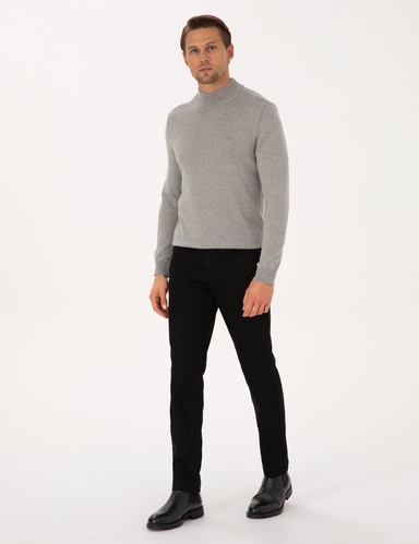 Siyah Slim Fit Jean Pantolon