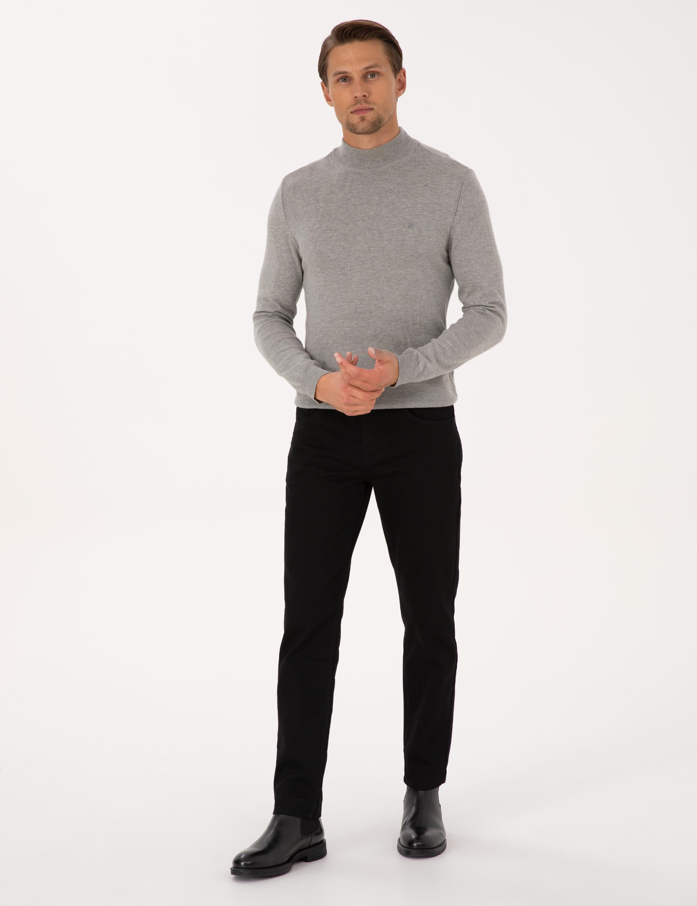 Siyah Slim Fit Jean Pantolon