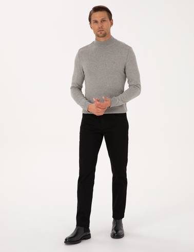 Siyah Slim Fit Jean Pantolon