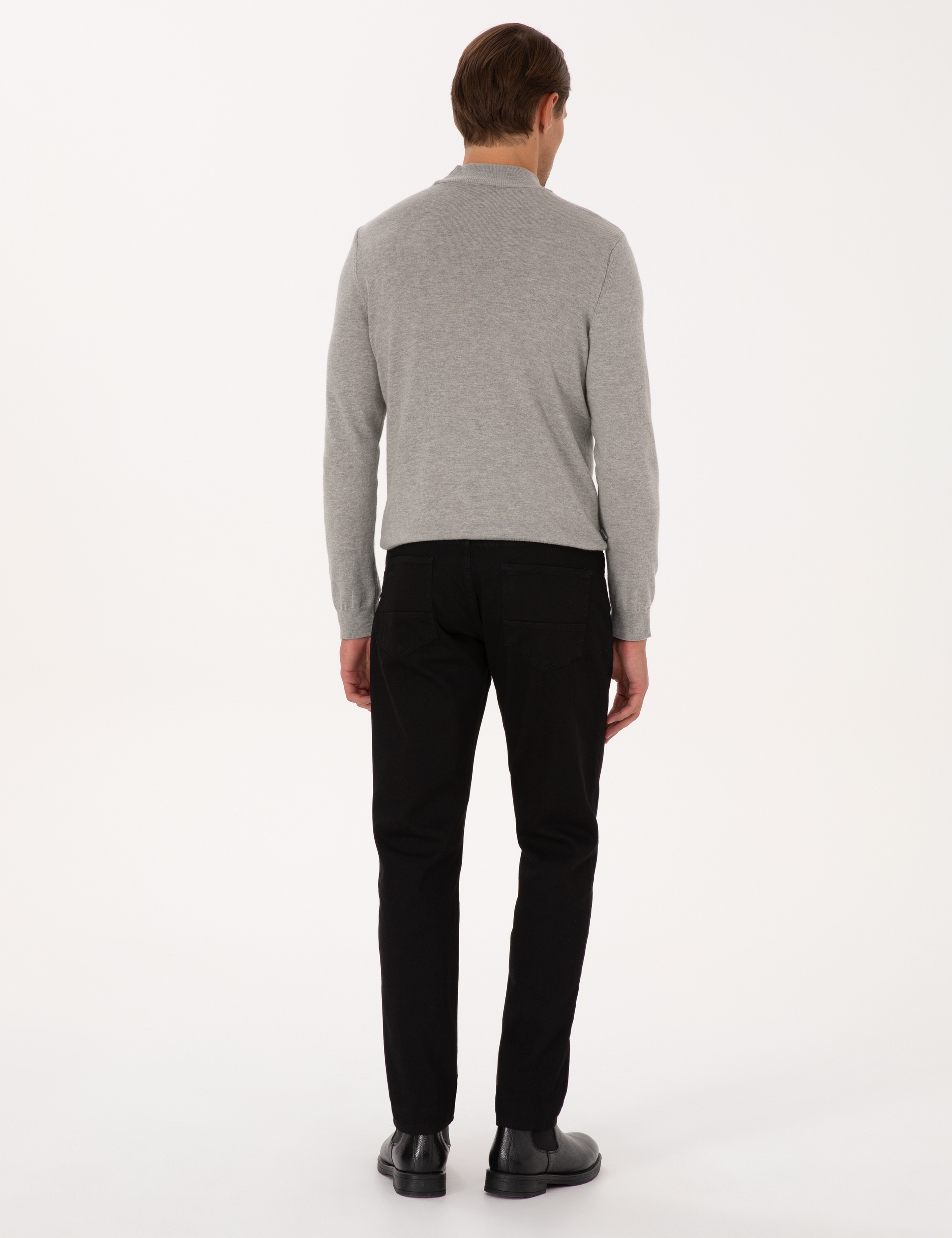 Siyah Slim Fit Jean Pantolon