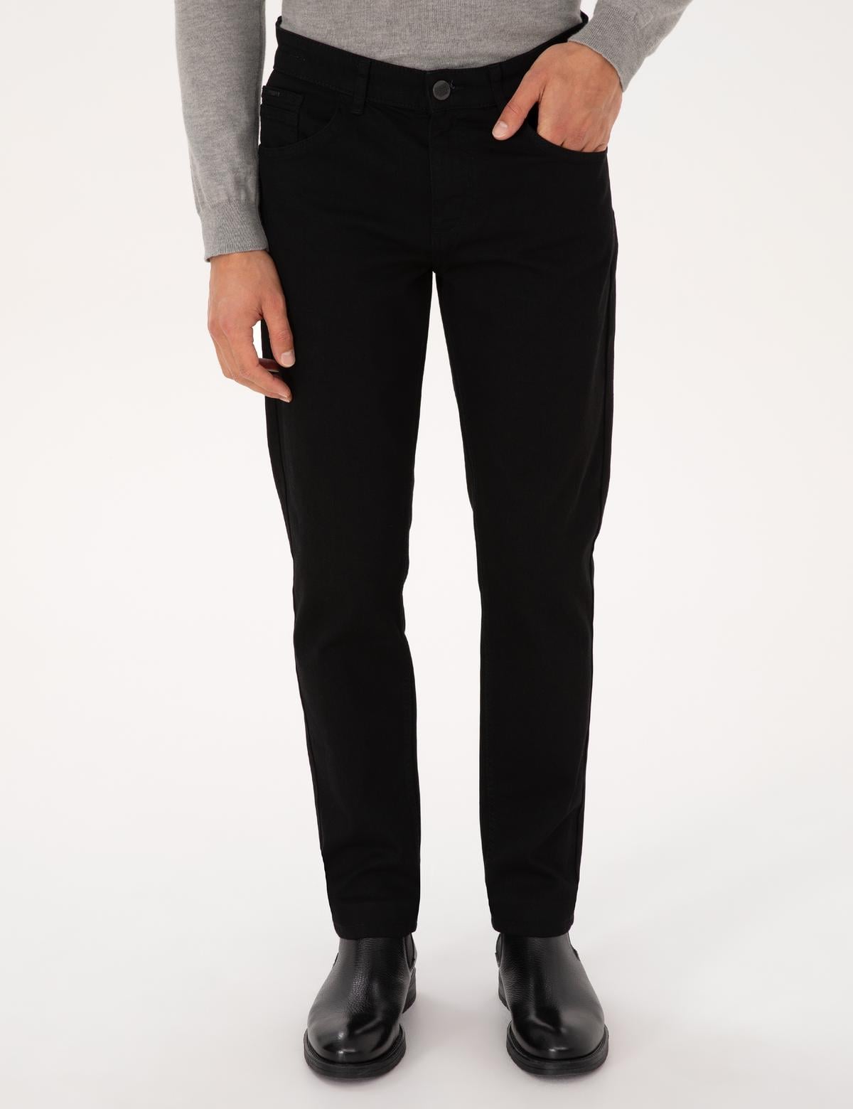 Siyah Slim Fit Jean Pantolon - 50308943008