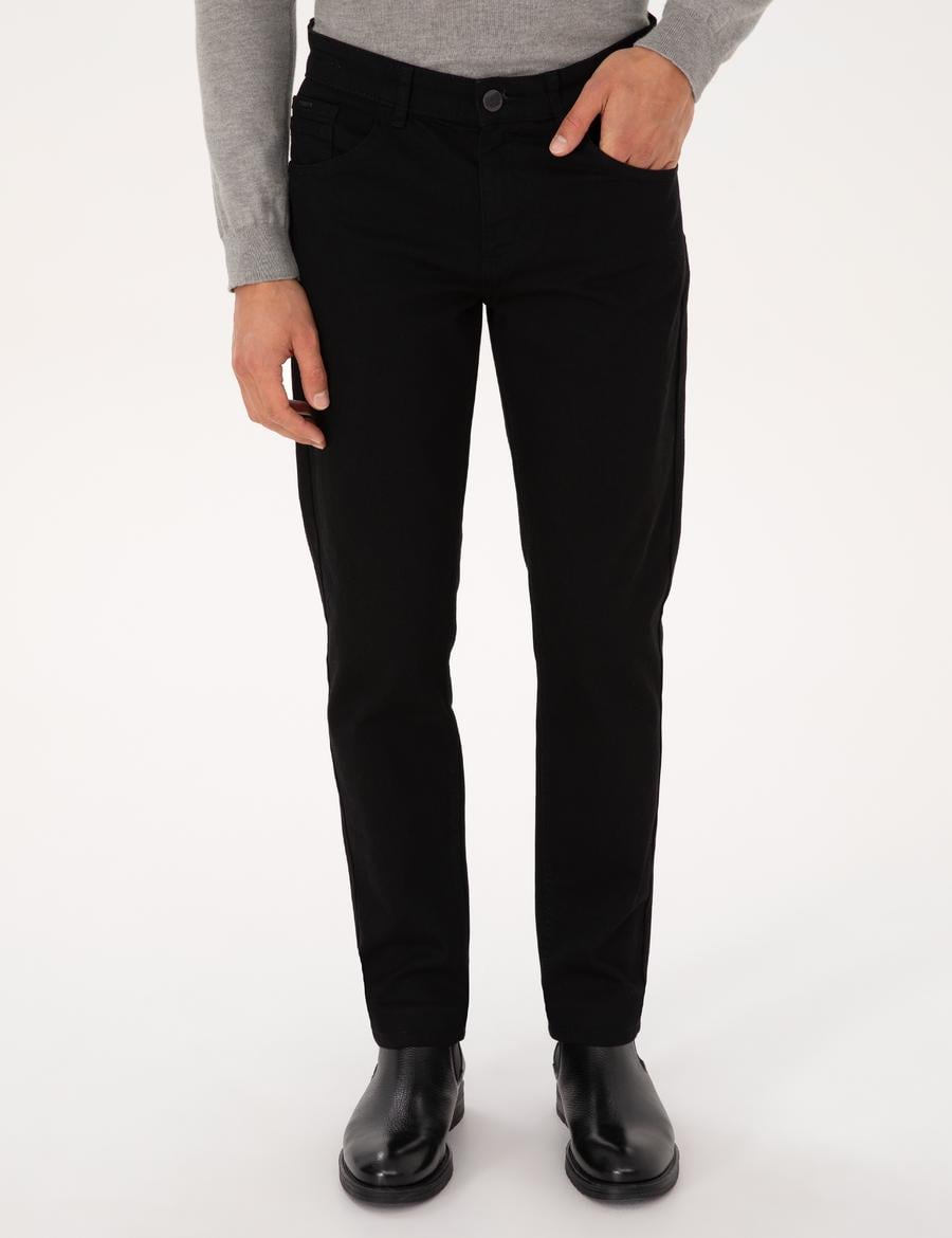 Siyah Slim Fit Jean Pantolon