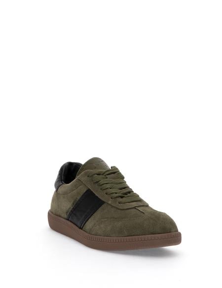 Haki Deri Sneaker - 50311000018