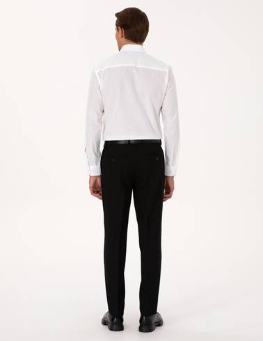 Siyah Ex. Slim Fit Kumaş Pantolon