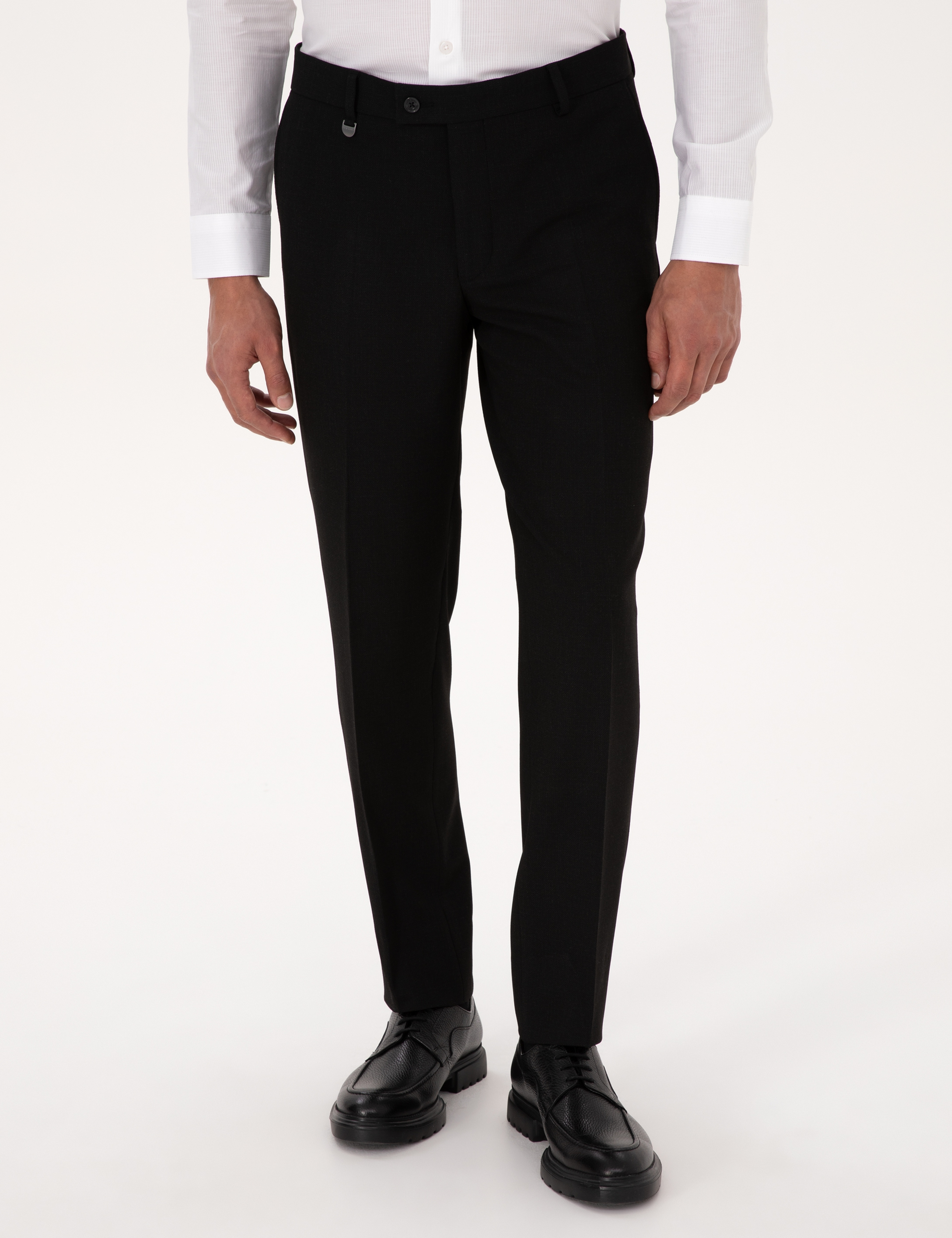 Siyah Ex. Slim Fit Kumaş Pantolon - Image 2