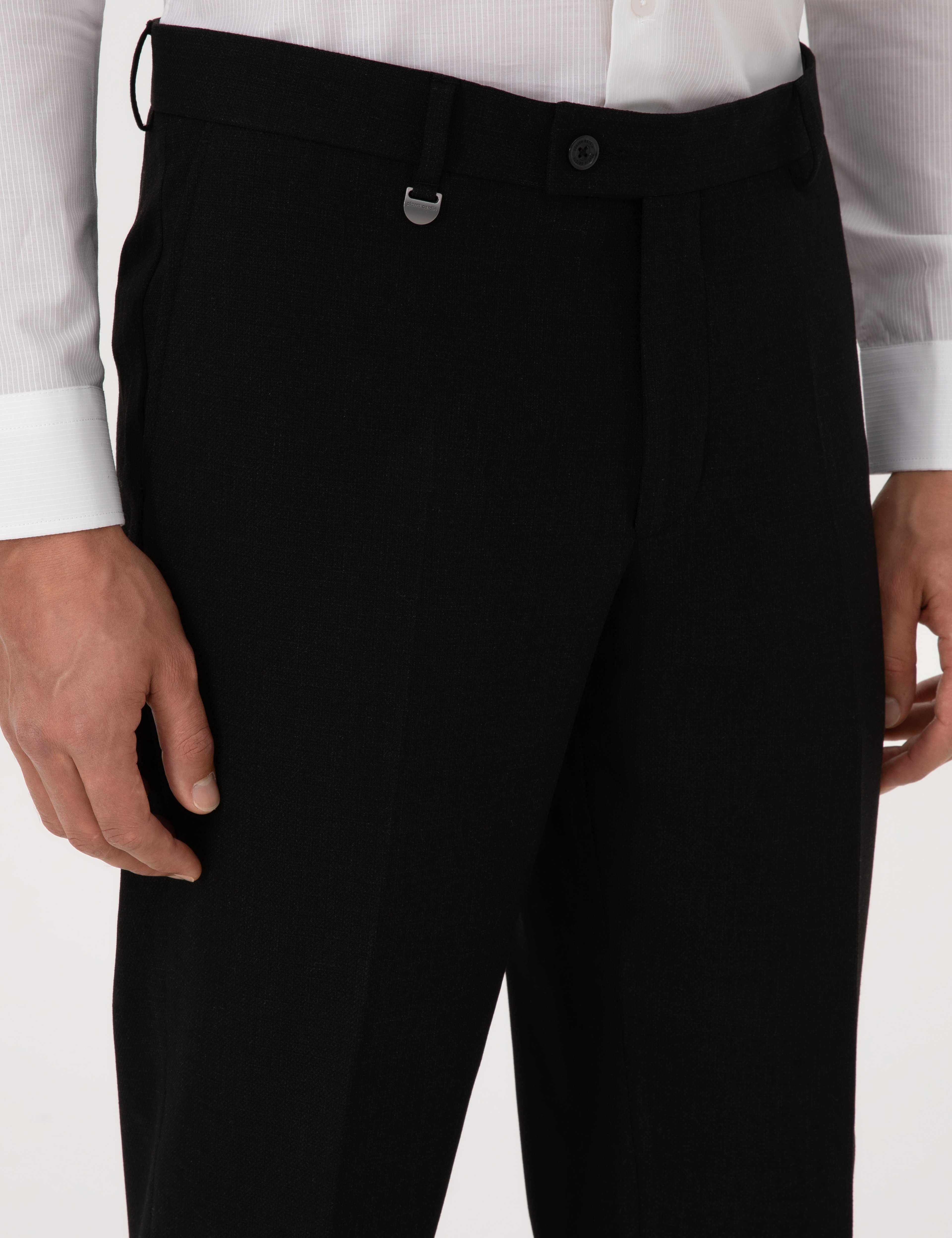 Siyah Ex. Slim Fit Kumaş Pantolon - Image 5