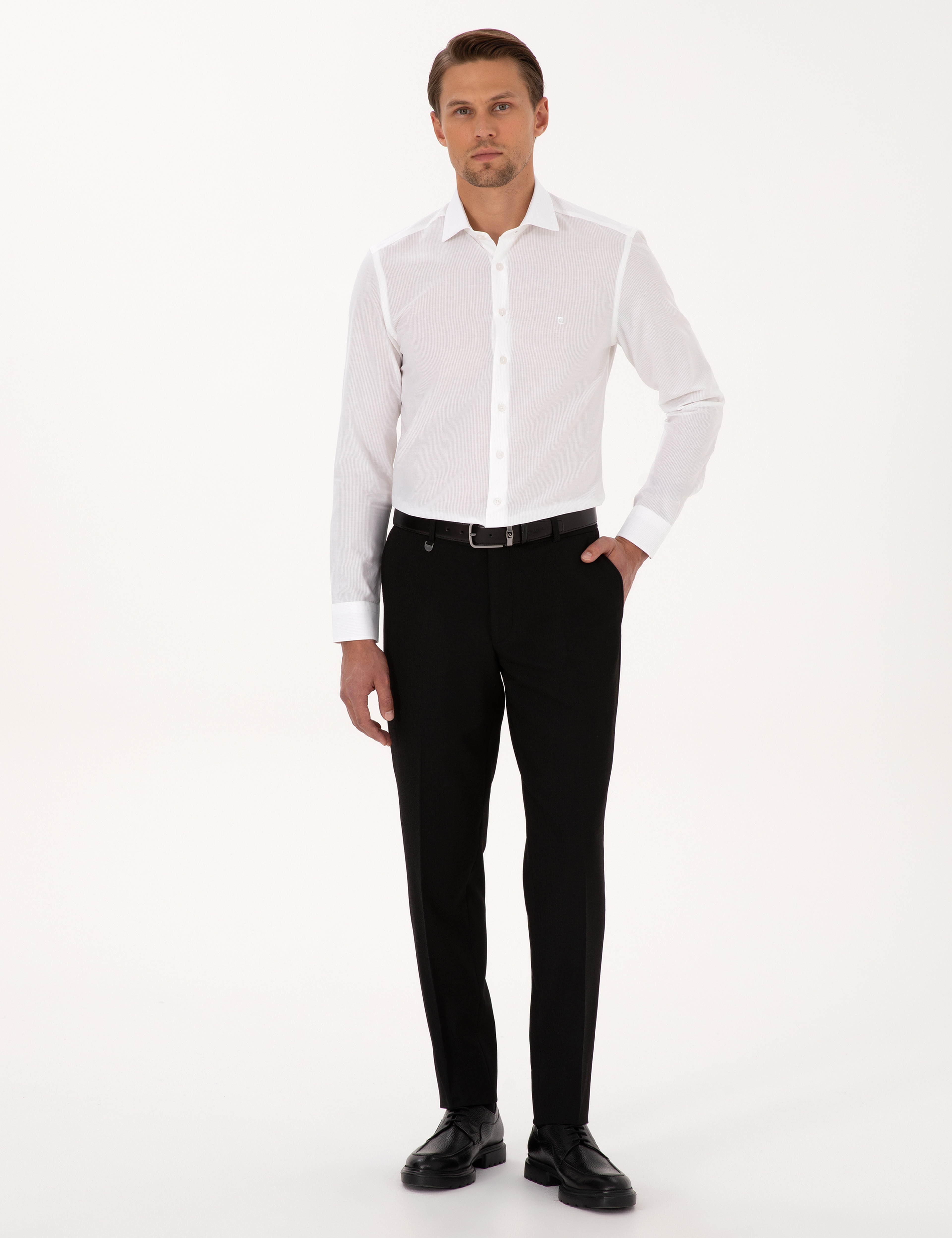 Siyah Ex. Slim Fit Kumaş Pantolon