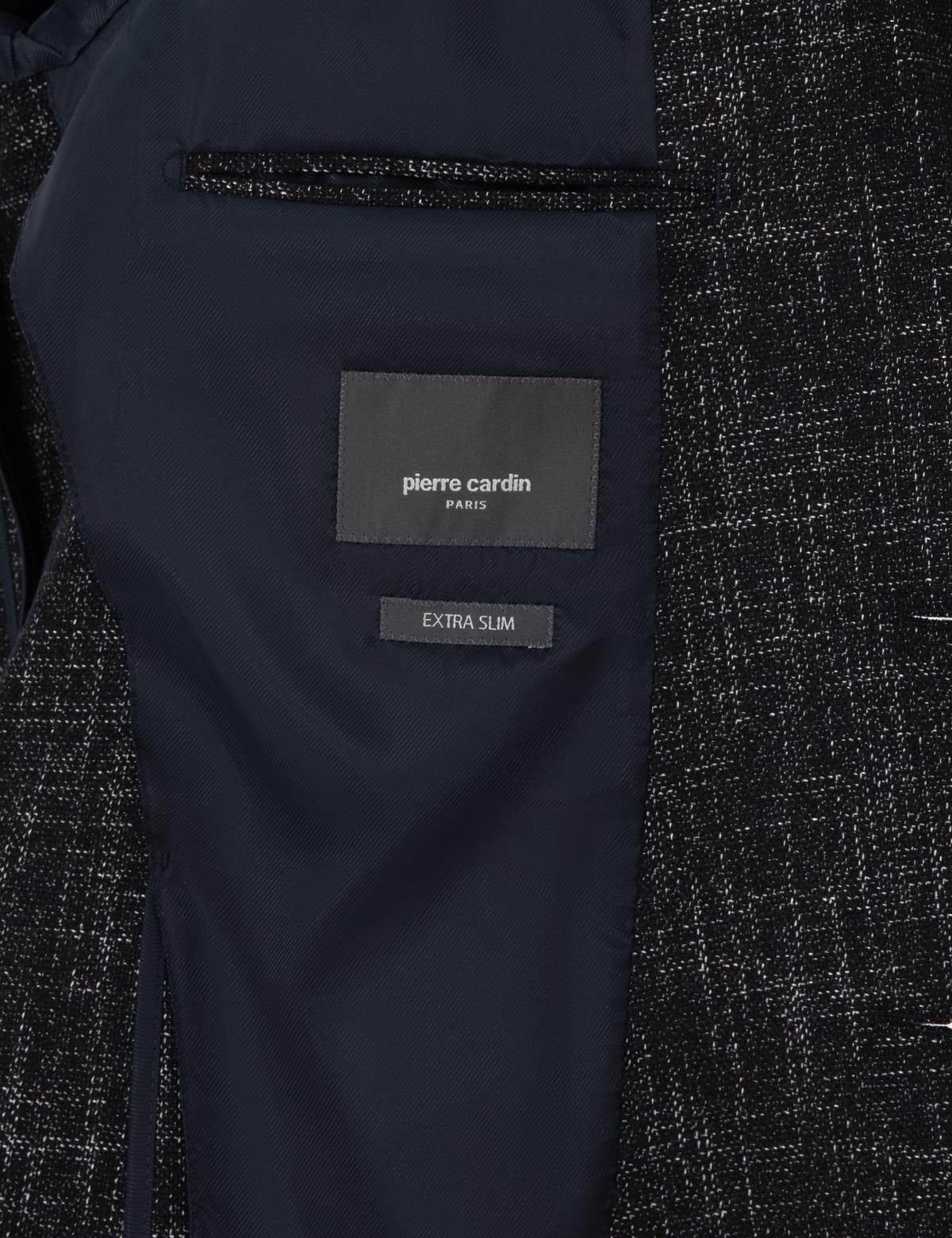 Lacivert Ex. Slim Fit Yün Karışımlı Ceket - 50311204050